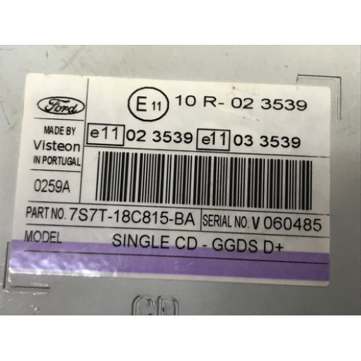 Магнитола Ford Mondeo 4 2007-2014 7S7T18C815BA